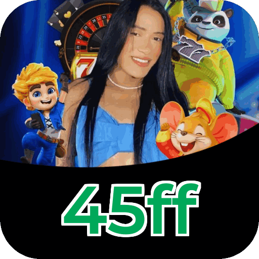 Plataforma 45ff mostrando interface moderna, jogos certificados e recursos de segurança licenciados